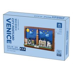 WANGE LIGAO DR.LUCK 4928 BƯU THIẾP THÀNH PHỐ VENICE bộ đồ chơi xếp lắp ráp ghép mô hình Architecture CITY POSTCARD Công Trình Kiến Trúc 580 khối