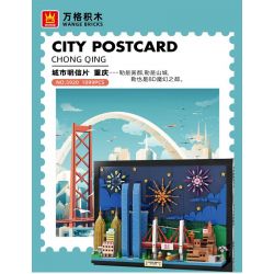 WANGE LIGAO DR.LUCK 5920 BƯU THIẾP THÀNH PHỐ TRÙNG KHÁNH bộ đồ chơi xếp lắp ráp ghép mô hình Architecture CITY POSTCARD Công Trình Kiến Trúc 1099 khối