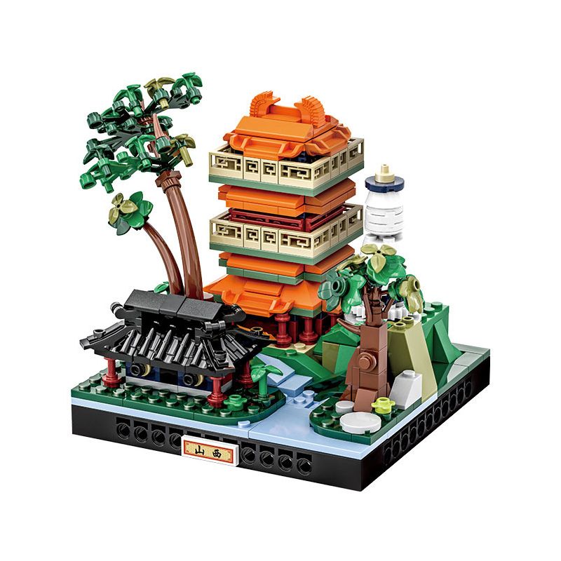 WANGE LIGAO DR.LUCK 3103 TOÀN CẢNH THÀNH PHỐ SƠN TÂY bộ đồ chơi xếp lắp ráp ghép mô hình Architecture CITY MICROCOSM Công Trình Kiến Trúc 332 khối