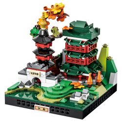 WANGE LIGAO DR.LUCK 3102 TOÀN CẢNH THÀNH PHỐ GIANG TÂY bộ đồ chơi xếp lắp ráp ghép mô hình Architecture CITY MICROCOSM Công Trình Kiến Trúc 324 khối