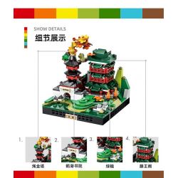 WANGE LIGAO DR.LUCK 3102 TOÀN CẢNH THÀNH PHỐ GIANG TÂY bộ đồ chơi xếp lắp ráp ghép mô hình Architecture CITY MICROCOSM Công Trình Kiến Trúc 324 khối