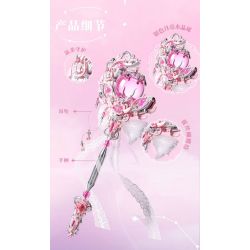 GEKKOSHA 804301 LỜI BÍ MẬT XỨ SỞ THẦN TIÊN ÁNH BẠC DƯỚI TRĂNG bộ đồ chơi xếp lắp ráp ghép mô hình MAGIC WORDS OF WONDERLAND