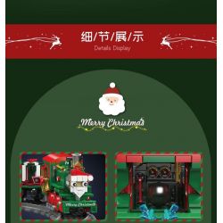 MouldKing 12039 Mould King 12039 PHIÊN BẢN ĐẶC BIỆT ĐẦU MÁY DIESEL ESU KG230 GIÁNG SINH bộ đồ chơi xếp lắp ráp ghép mô hình Creator ESU KG230 DIESEL LOCOMOTIVE CHRISTMAS SPECIAL EDITION Sáng Tạo 922 khối