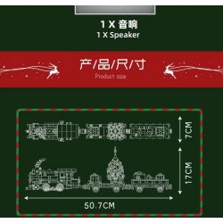 MouldKing 12039 Mould King 12039 PHIÊN BẢN ĐẶC BIỆT ĐẦU MÁY DIESEL ESU KG230 GIÁNG SINH bộ đồ chơi xếp lắp ráp ghép mô hình Creator ESU KG230 DIESEL LOCOMOTIVE CHRISTMAS SPECIAL EDITION Sáng Tạo 922 khối