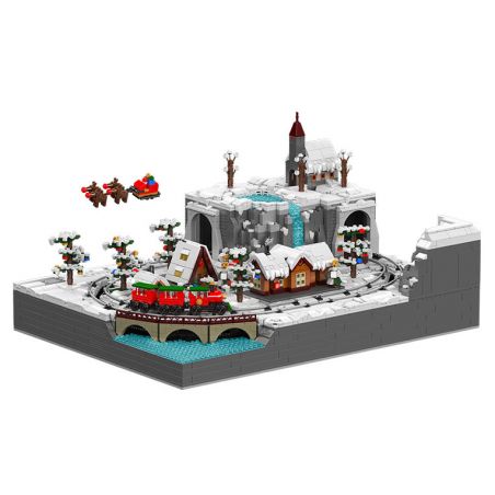 MouldKing 12029 Mould King 12029 ĐẤT TÀU GIÁNG SINH bộ đồ chơi xếp lắp ráp ghép mô hình Creator MERRY CHRISTMAS TRAIN WONDERLAND Sáng Tạo 4234 khối