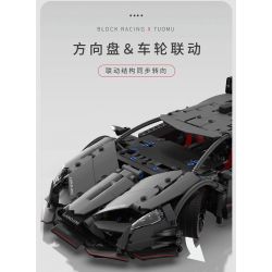 TAKUGI T7005 7005 ĐUA XE KHỐI RAMBO RED YAO GT tỷ lệ 1:14 bộ đồ chơi xếp lắp ráp ghép mô hình Technic LB GTY-01 Kỹ Thuật Công Nghệ Cao Mô Hình Phương Tiện 991 khối