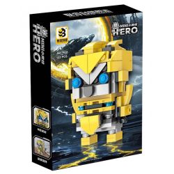 CO-CREATION JKC7638 7638 ONG NHỎ bộ đồ chơi xếp lắp ráp ghép mô hình Brickheadz MINI HERO Nhân Vật Đầu To 122 khối