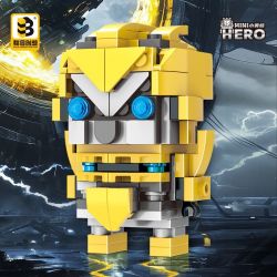 CO-CREATION JKC7638 7638 ONG NHỎ bộ đồ chơi xếp lắp ráp ghép mô hình Brickheadz MINI HERO Nhân Vật Đầu To 122 khối