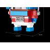 CO-CREATION JKC7637 7637 TIÊU KÌNH THIÊN bộ đồ chơi xếp lắp ráp ghép mô hình Brickheadz MINI HERO Nhân Vật Đầu To 119 khối
