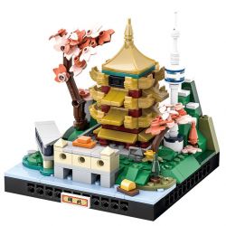 WANGE LIGAO DR.LUCK 3100 TOÀN CẢNH THÀNH PHỐ HỒ BẮC bộ đồ chơi xếp lắp ráp ghép mô hình Architecture CITY MICROCOSM Công Trình Kiến Trúc 338 khối