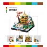 WANGE LIGAO DR.LUCK 3100 TOÀN CẢNH THÀNH PHỐ HỒ BẮC bộ đồ chơi xếp lắp ráp ghép mô hình Architecture CITY MICROCOSM Công Trình Kiến Trúc 338 khối