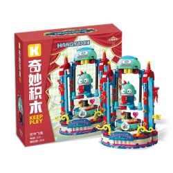 KEEPPLEY K20854 20854 RẠP XIẾC ẢO THUẬT SANRIO CÁ CHUỒN bộ đồ chơi xếp lắp ráp ghép mô hình Movie & Game HANGYODON Phim Và Trò Chơi