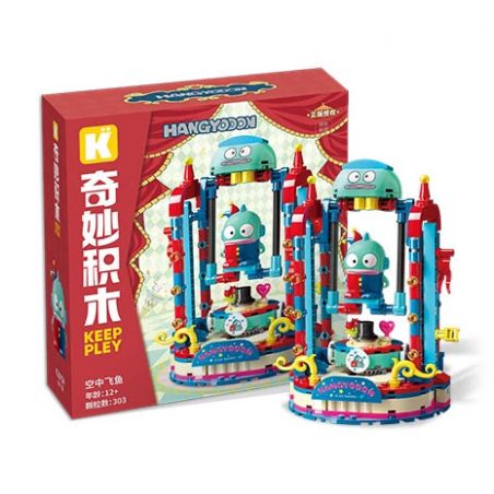 KEEPPLEY K20854 20854 RẠP XIẾC ẢO THUẬT SANRIO CÁ CHUỒN bộ đồ chơi xếp lắp ráp ghép mô hình Movie & Game HANGYODON Phim Và Trò Chơi