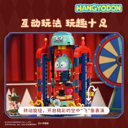 KEEPPLEY K20854 20854 RẠP XIẾC ẢO THUẬT SANRIO CÁ CHUỒN bộ đồ chơi xếp lắp ráp ghép mô hình Movie & Game HANGYODON Phim Và Trò Chơi