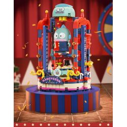 KEEPPLEY K20854 20854 RẠP XIẾC ẢO THUẬT SANRIO CÁ CHUỒN bộ đồ chơi xếp lắp ráp ghép mô hình Movie & Game HANGYODON Phim Và Trò Chơi