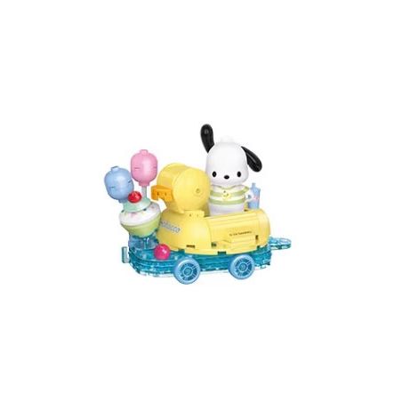 KEEPPLEY K20835 20835 CUỘC DIỄU HÀNH GIA ĐÌNH SANRIO CHÚ CHÓ PACHA TIỆC BỂ BƠI bộ đồ chơi xếp lắp ráp ghép mô hình Movie & Game Phim Và Trò Chơi 120 khối