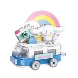 KEEPPLEY K20832 20832 CUỘC DIỄU HÀNH CỦA GIA ĐÌNH SANRIO TRÌNH NHÀN NHÃ CHÚ CHÓ TAI TO bộ đồ chơi xếp lắp ráp ghép mô hình Movie & Game Phim Và Trò Chơi 126 khối