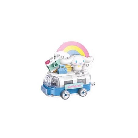 KEEPPLEY K20832 20832 CUỘC DIỄU HÀNH CỦA GIA ĐÌNH SANRIO TRÌNH NHÀN NHÃ CHÚ CHÓ TAI TO bộ đồ chơi xếp lắp ráp ghép mô hình Movie & Game Phim Và Trò Chơi 126 khối