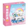 KEEPPLEY K20832 20832 CUỘC DIỄU HÀNH CỦA GIA ĐÌNH SANRIO TRÌNH NHÀN NHÃ CHÚ CHÓ TAI TO bộ đồ chơi xếp lắp ráp ghép mô hình Movie & Game Phim Và Trò Chơi 126 khối