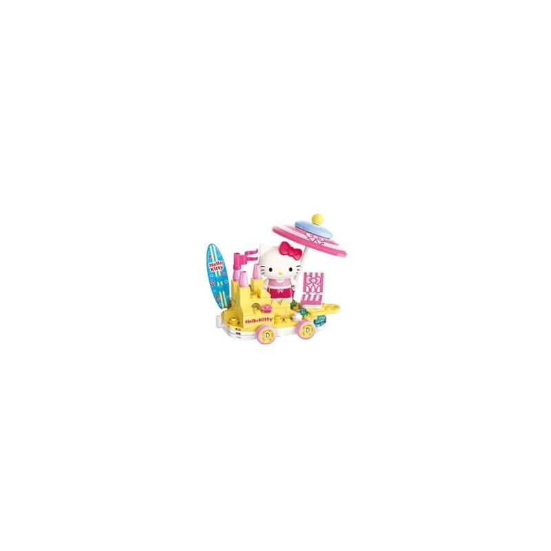 KEEPPLEY K20830 20830 CUỘC DIỄU HÀNH CỦA GIA ĐÌNH SANRIO ĐẮM MÌNH DƯỚI ÁNH MẶT TRỜI HELLO KITTY bộ đồ chơi xếp lắp ráp ghép mô hình Movie & Game Phim Và Trò Chơi 97 khối