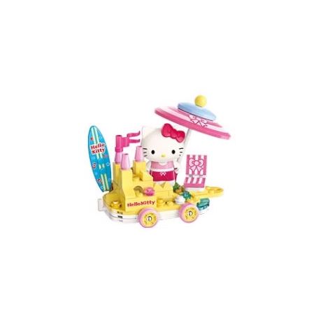 KEEPPLEY K20830 20830 CUỘC DIỄU HÀNH CỦA GIA ĐÌNH SANRIO ĐẮM MÌNH DƯỚI ÁNH MẶT TRỜI HELLO KITTY bộ đồ chơi xếp lắp ráp ghép mô hình Movie & Game Phim Và Trò Chơi 97 khối
