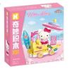 KEEPPLEY K20830 20830 CUỘC DIỄU HÀNH CỦA GIA ĐÌNH SANRIO ĐẮM MÌNH DƯỚI ÁNH MẶT TRỜI HELLO KITTY bộ đồ chơi xếp lắp ráp ghép mô hình Movie & Game Phim Và Trò Chơi 97 khối