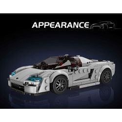 MouldKing 27070 Mould King 27070 KOENIGSEGG C850 bộ đồ chơi xếp lắp ráp ghép mô hình Speed Champions Racing Cars Đua Xe Công Thức 388 khối