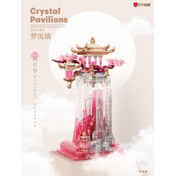 EMUE EM0016 0016 MẠNH LƯU LY FUYUE PAVILION bộ đồ chơi xếp lắp ráp ghép mô hình Arts & Crafts CRYSTAL PAVILIONS