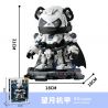 WEKKI 506506 506507 MECHA PANDA WARRIOR SỐ 002 NGẮM TRĂNG LƯỠI LIỀM bộ đồ chơi xếp lắp ráp ghép mô hình