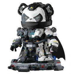 WEKKI 506506 506507 MECHA PANDA WARRIOR SỐ 002 NGẮM TRĂNG LƯỠI LIỀM bộ đồ chơi xếp lắp ráp ghép mô hình