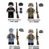 GUANGDONG RUIZHIDA N609 N610 N611 N612 NHÂN VẬT NHỎ CỦA QUÂN ĐỘI ĐỨC TRONG THẾ CHIẾN THỨ HAI 4 LOẠI bộ đồ chơi xếp lắp ráp ghép mô hình Military Army Quân Sự Bộ Đội