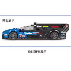 SMALL ANGLE JD062 LE MANS CADILLAC bộ đồ chơi xếp lắp ráp ghép mô hình Speed Champions Racing Cars Đua Xe Công Thức 294 khối