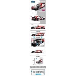 SMALL ANGLE JD061 GIẢI ĐUA XE TOYOTA GR010 bộ đồ chơi xếp lắp ráp ghép mô hình Speed Champions Racing Cars Đua Xe Công Thức 305 khối