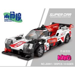 SMALL ANGLE JD061 GIẢI ĐUA XE TOYOTA GR010 bộ đồ chơi xếp lắp ráp ghép mô hình Speed Champions Racing Cars Đua Xe Công Thức 305 khối