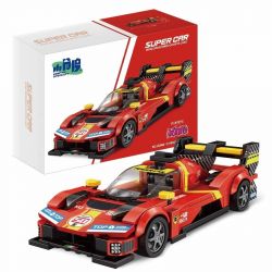 SMALL ANGLE JD060 FERRARI LE MANS bộ đồ chơi xếp lắp ráp ghép mô hình Speed Champions Racing Cars Đua Xe Công Thức 311 khối