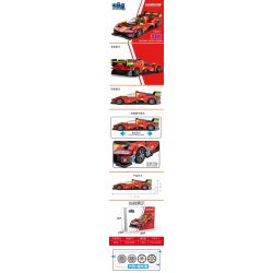 SMALL ANGLE JD060 FERRARI LE MANS bộ đồ chơi xếp lắp ráp ghép mô hình Speed Champions Racing Cars Đua Xe Công Thức 311 khối