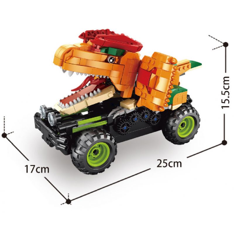 ACHKO 70029 XE RC KHỦNG LONG DILOPHOSAURUS bộ đồ chơi xếp lắp ráp ghép mô hình Technic Kỹ Thuật Công Nghệ Cao Mô Hình Phương Tiện 586 khối