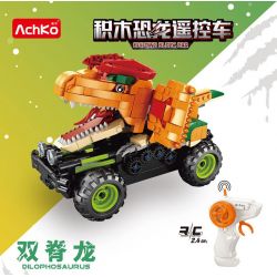 ACHKO 70029 XE RC KHỦNG LONG DILOPHOSAURUS bộ đồ chơi xếp lắp ráp ghép mô hình Technic Kỹ Thuật Công Nghệ Cao Mô Hình Phương Tiện 586 khối