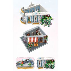 JIESTAR 89109 NHÀ HÀNG SAKURA bộ đồ chơi xếp lắp ráp ghép mô hình SAKURA RESTAURANT 3725 khối