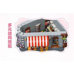 JIESTAR 89109 NHÀ HÀNG SAKURA bộ đồ chơi xếp lắp ráp ghép mô hình SAKURA RESTAURANT 3725 khối