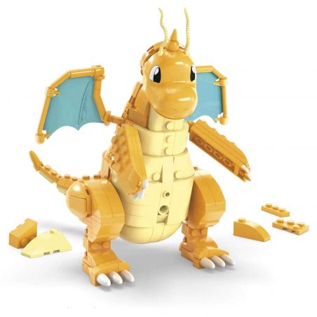 MEGA BLOKS HKT25 POKÉMON DRAGONITE bộ đồ chơi xếp lắp ráp ghép mô hình Movie & Game Phim Và Trò Chơi 387 khối