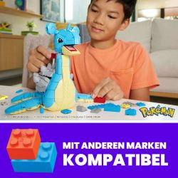 MEGA BLOKS HKT26 POKÉMON LAPRAS bộ đồ chơi xếp lắp ráp ghép mô hình Movie & Game Phim Và Trò Chơi 527 khối