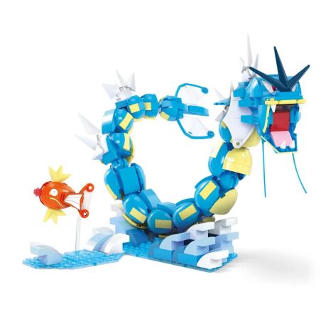 MEGA BLOKS HNT95 POKÉMON BỘ TIẾN HÓA MAGIKARP bộ đồ chơi xếp lắp ráp ghép mô hình Movie & Game POKÉMON MAGIKARP EVOLUTION SET Phim Và Trò Chơi 411 khối