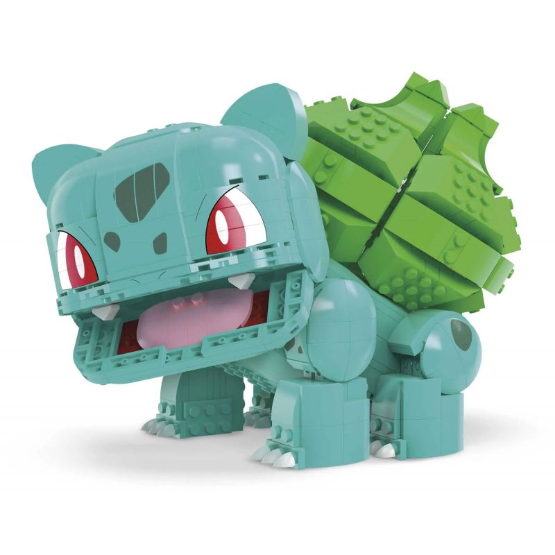 MEGA BLOKS HNT96 POKÉMON BÓNG ĐÈN bộ đồ chơi xếp lắp ráp ghép mô hình Movie & Game POKÉMON JUMBO BULBASAUR Phim Và Trò Chơi 789 khối