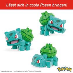 MEGA BLOKS HNT96 POKÉMON BÓNG ĐÈN bộ đồ chơi xếp lắp ráp ghép mô hình Movie & Game POKÉMON JUMBO BULBASAUR Phim Và Trò Chơi 789 khối