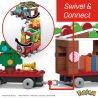MEGA BLOKS HHP69 POKÉMON CHUYẾN TÀU NGHỈ LỄ bộ đồ chơi xếp lắp ráp ghép mô hình Creator POKÉMON HOLIDAY TRAIN Sáng Tạo 373 khối