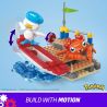 MEGA BLOKS HRL52 POKÉMON TEAL VÀ PARAS bộ đồ chơi xếp lắp ráp ghép mô hình Movie & Game POKÉMON QUAXLY AND PARAS'S SEA SPLASH Phim Và Trò Chơi 188 khối