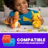MEGA BLOKS HPF94 POKÉMON ĐỘI BA NGƯỜI VÙNG KANTO PIKACHU CHARMANDER MEOWTH bộ đồ chơi xếp lắp ráp ghép mô hình Movie & Game POKÉMON BUILD & SHOW KANTO REGION TRIO Phim Và Trò Chơi 529 khối