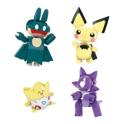 MEGA BLOKS HKT24 POKÉMON BÓNG 8 LOẠI bộ đồ chơi xếp lắp ráp ghép mô hình Movie & Game POKÉMON TRAINER 8 PACK Phim Và Trò Chơi 189 khối