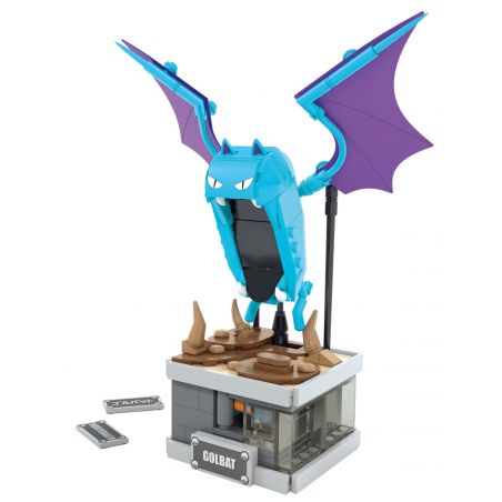 MEGA BLOKS HTH72 POKÉMON DƠI MIỆNG RỘNG bộ đồ chơi xếp lắp ráp ghép mô hình Movie & Game POKÉMON MINI MOTION GOLBAT Phim Và Trò Chơi 318 khối